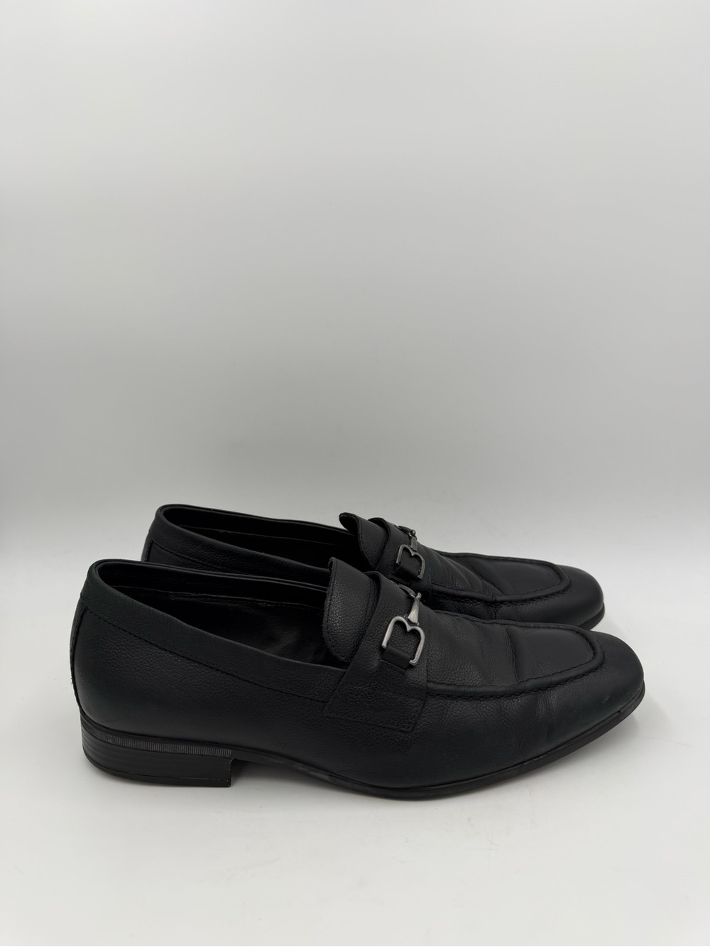 Bruno Magli Mamante Men’s 9.5 M Black Leather Horsebit Loafers Made in Italy